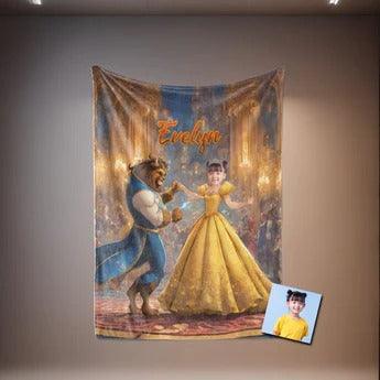 Fairytale Princess with Horse Blanket, Pers,nalized, buy Custom Made, Choose2fn, 23 sizes, 32fabrics and 15 styles