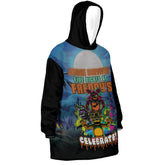 Custom Personalized Halloween Snug Oversized Wearable Hoodie Blanket