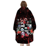 Custom Personalized Halloween Snug Oversized Wearable Hoodie Blanket