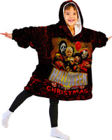 Custom Personalized Halloween Snug Oversized Wearable Hoodie Blanket