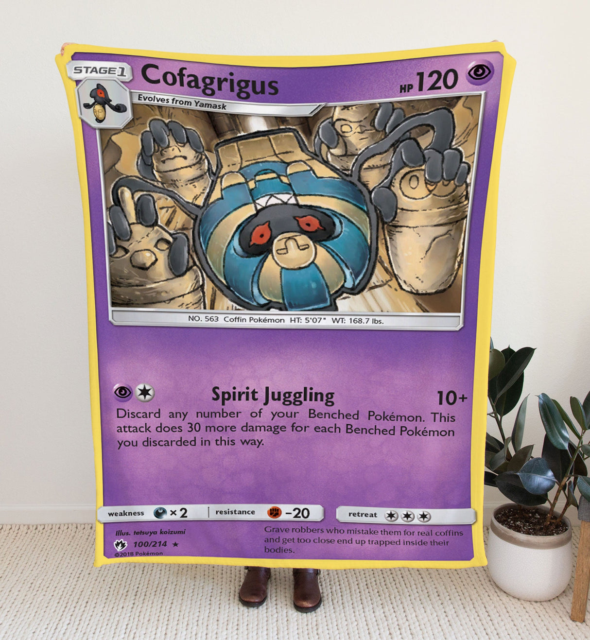 Custom Cofagrigus Sun & Moon Series Blanket