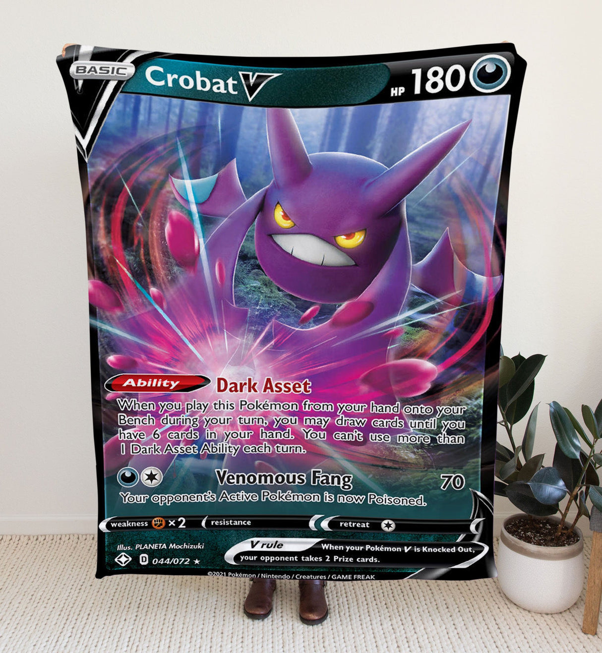 Custom Crobat V Sword & Shield Series Blanket