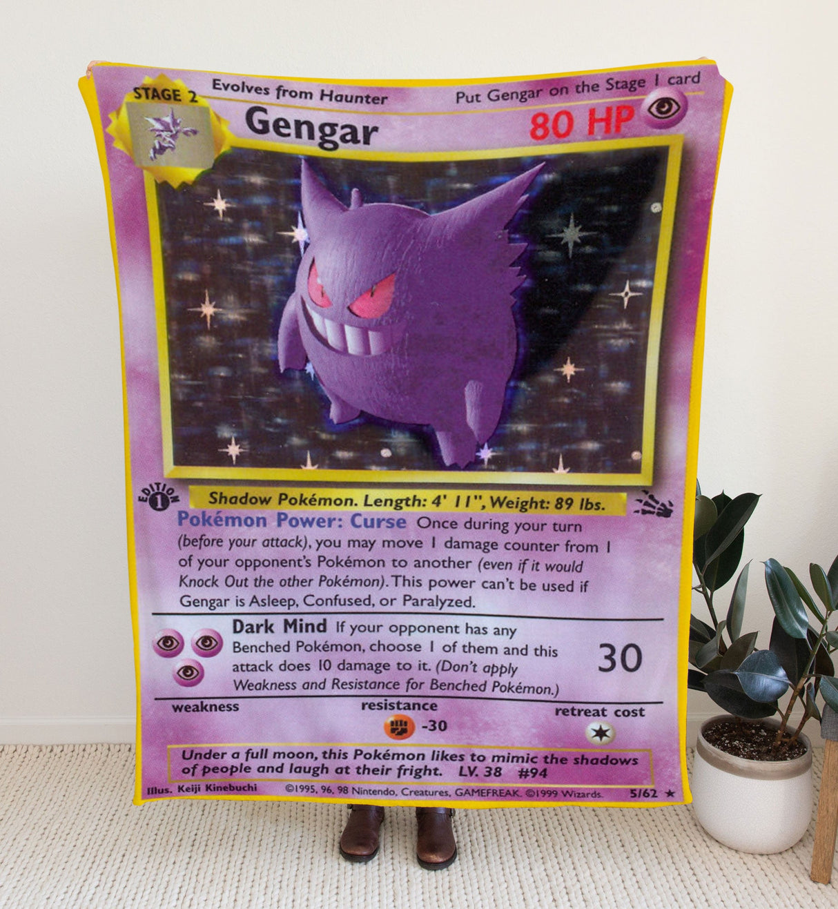 Custom Gengar Base Series Blanket