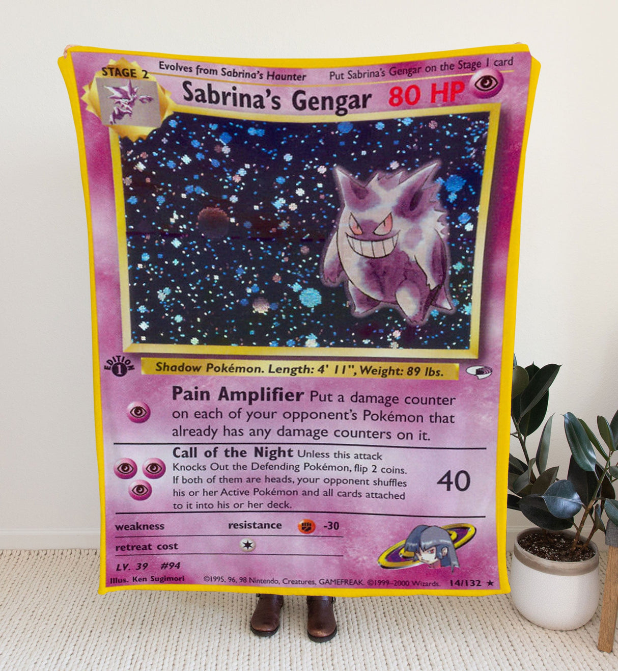 Custom Sabrina's Gengar Blanket