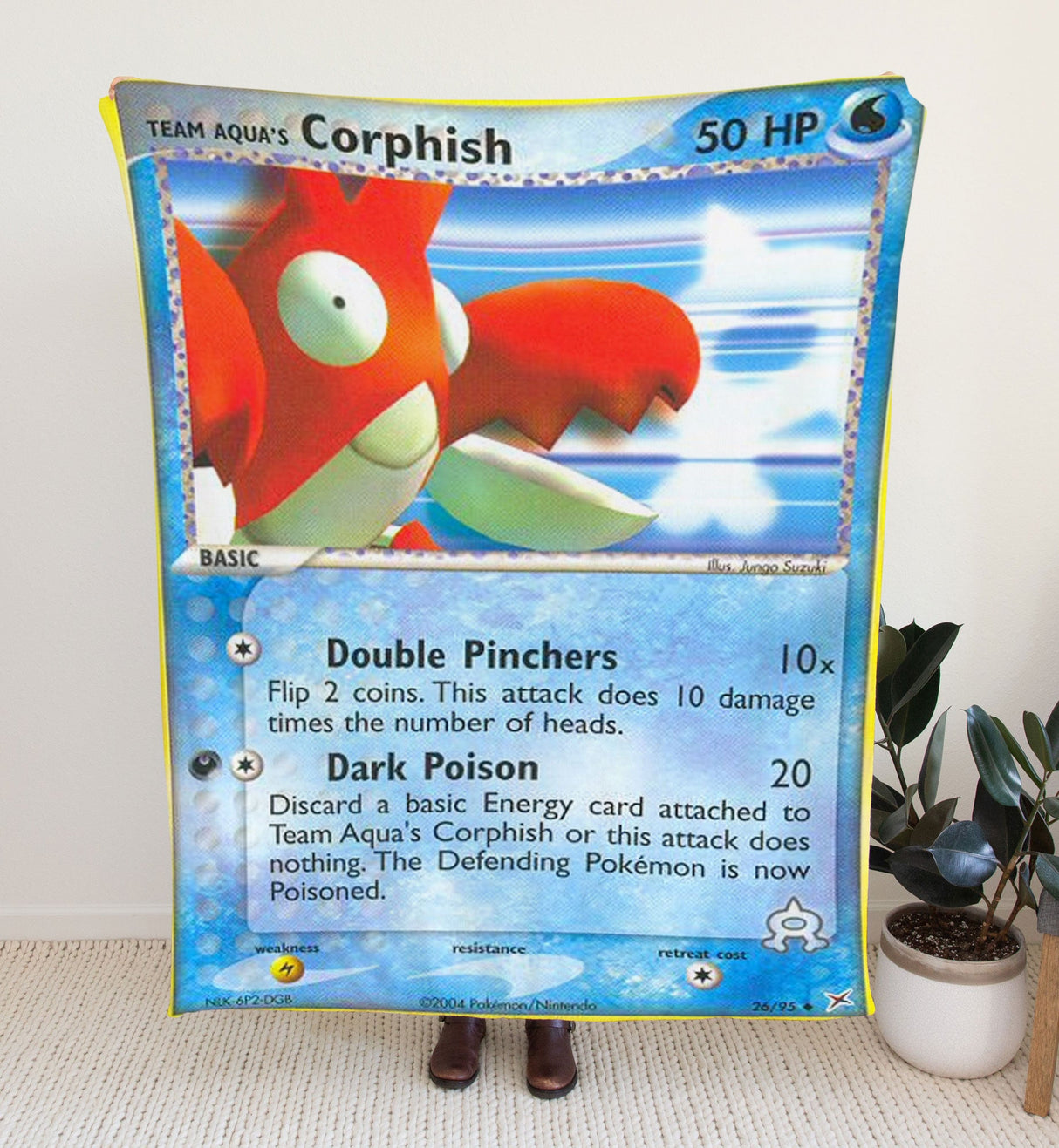 Custom Team Aqua's Corphish EX Series Blanket