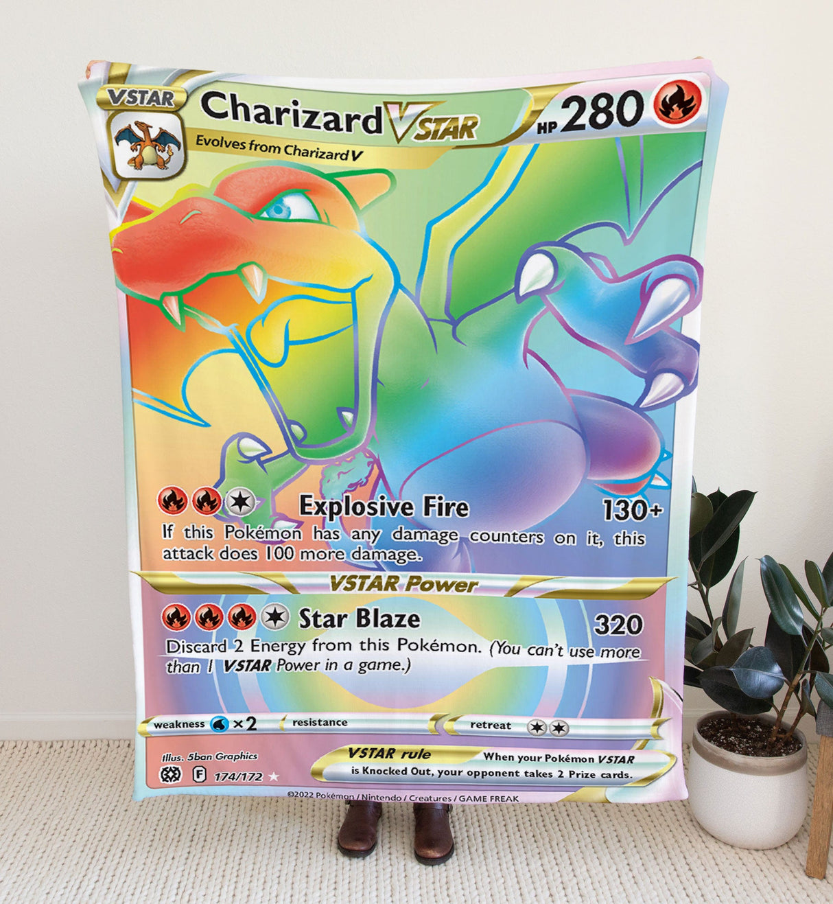 Custom Charizard VSTAR Sword & Shield Series Blanket