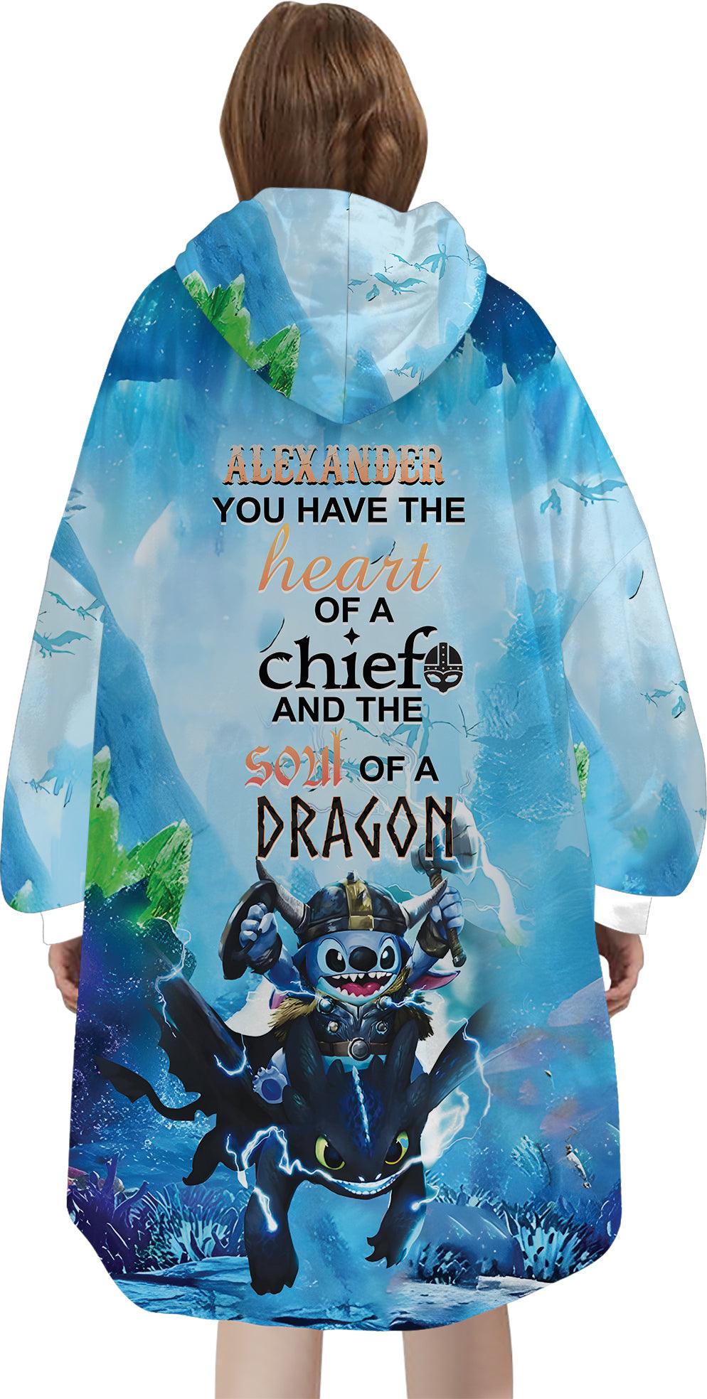 Custom Personalized Stitch Aloha Snug Oversized Wearable Hoodie Blanket