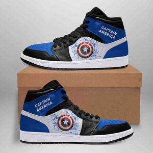 Custom Personalizable Captain America Hi-Top JD1 Shoes Sport Sneakers-Shoes