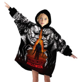 Custom Personalized Halloween Snug Oversized Wearable Hoodie Blanket