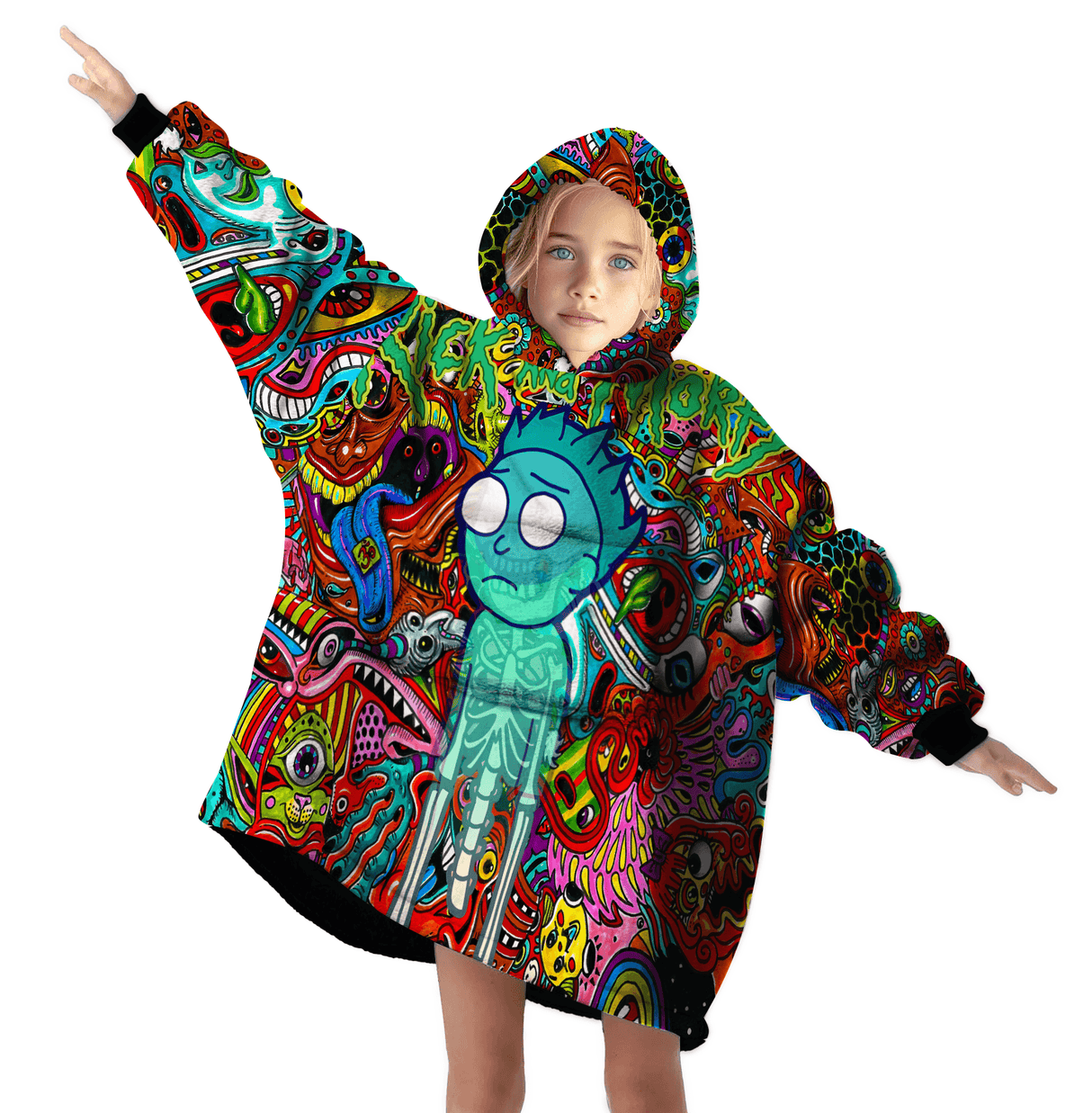 Custom Personalized Halloween Snug Oversized Wearable Hoodie Blanket