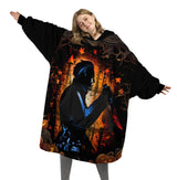 Custom Personalized Halloween Snug Oversized Wearable Hoodie Blanket