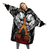 Custom Personalized Halloween Snug Oversized Wearable Hoodie Blanket