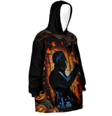 Custom Personalized Halloween Snug Oversized Wearable Hoodie Blanket