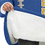 Personalized Los Angeles Football Snug Oversized Wearable Hoodie Blanket