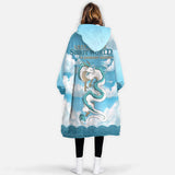 Personalized Anime Cartoon Haku Chihiro Snug Oversized Wearable Hoodie Blanket