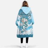 Personalized Anime Cartoon Haku Chihiro Snug Oversized Wearable Hoodie Blanket