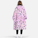 Personalized Pink Halloween Snug Oversized Wearable Hoodie Blanket