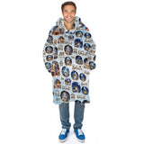 Personalized Nativity Christmas Snug Oversized Wearable Hoodie Blanket - Amor Custom Gifts