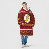 Personalized Fast Flash Snug Oversized Wearable Hoodie Blanket