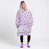 Personalized Pink Halloween Snug Oversized Wearable Hoodie Blanket