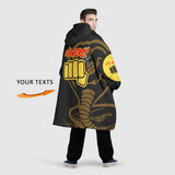 Custom Personalized Anime Snug Oversized Wearable Hoodie Blanket