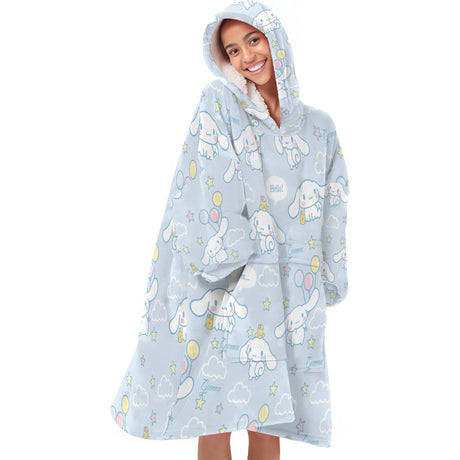 Custom Personalized Anime Snug Oversized Wearable Hoodie Blanket