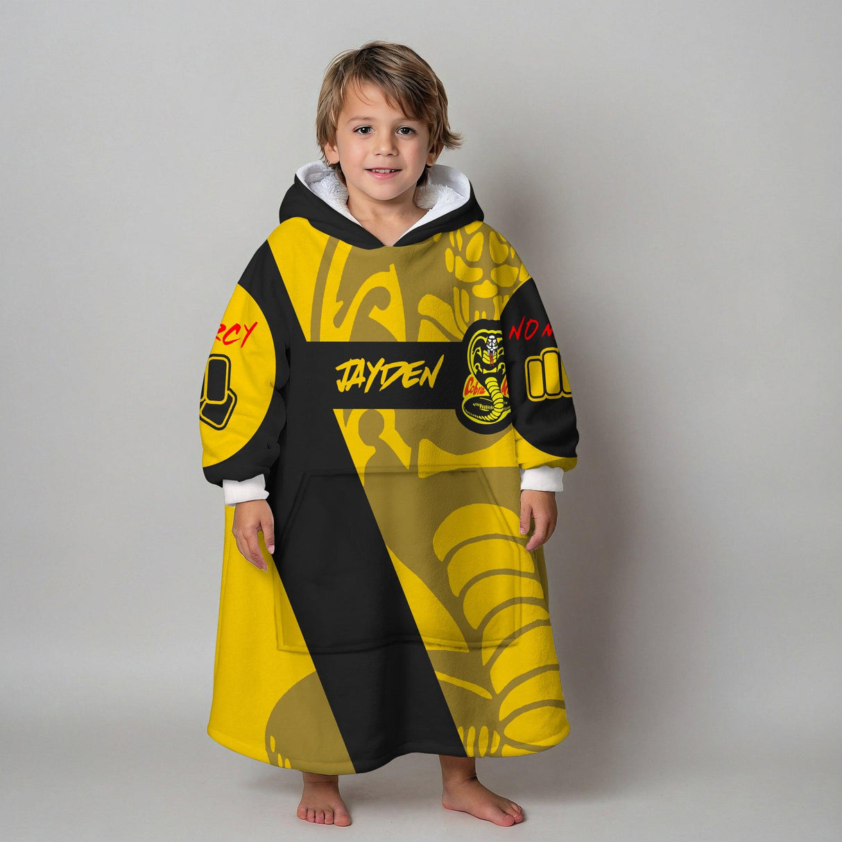 Custom Personalized Anime Snug Oversized Wearable Hoodie Blanket