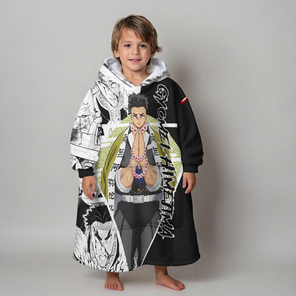 Custom Personalized Anime Snug Oversized Wearable Hoodie Blanket