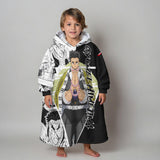 Custom Personalized Anime Snug Oversized Wearable Hoodie Blanket