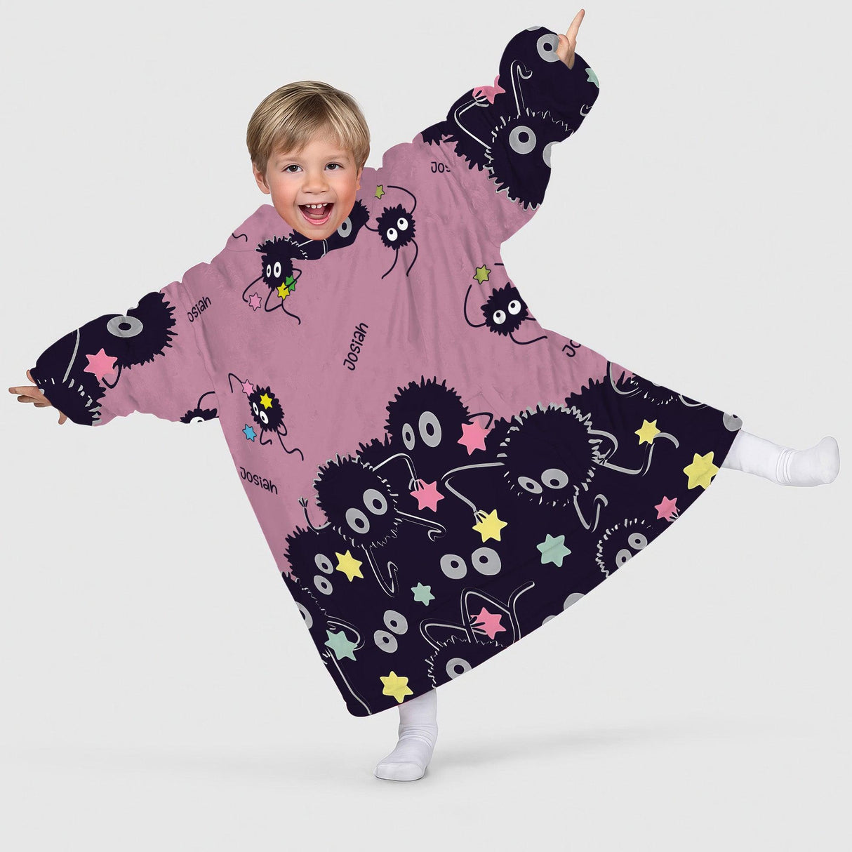 Custom Personalized Sootballs Snug Oversized Wearable Hoodie Blanket