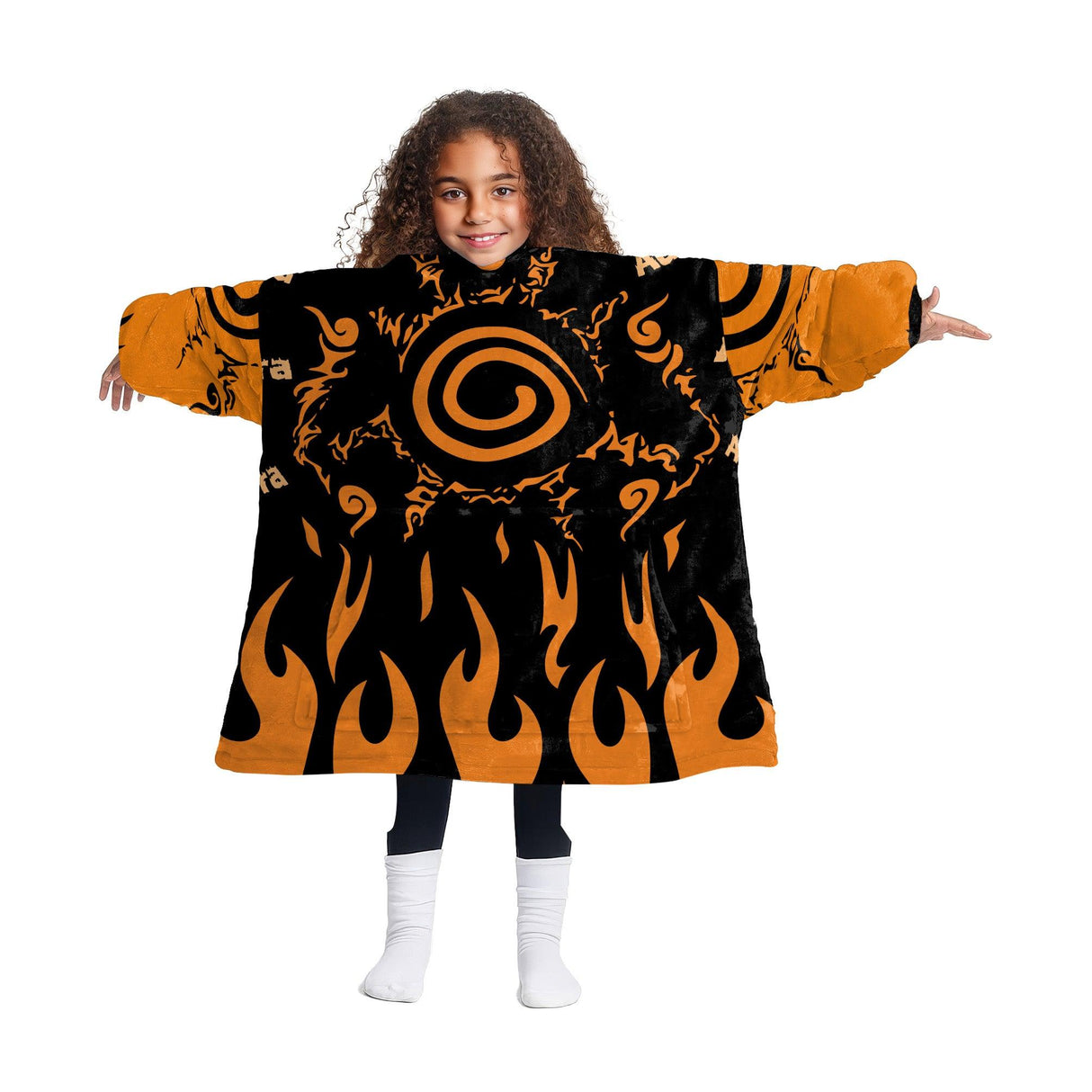 Custom Personalized Anime Snug Oversized Wearable Hoodie Blanket