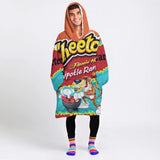 Custom Personalized American Snack Snug Oversized Wearable Hoodie Blanket