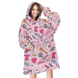 Personalized Country Pop Music Star Era Western Cute Desert Snug Oversized Wearable Hoodie Blanket