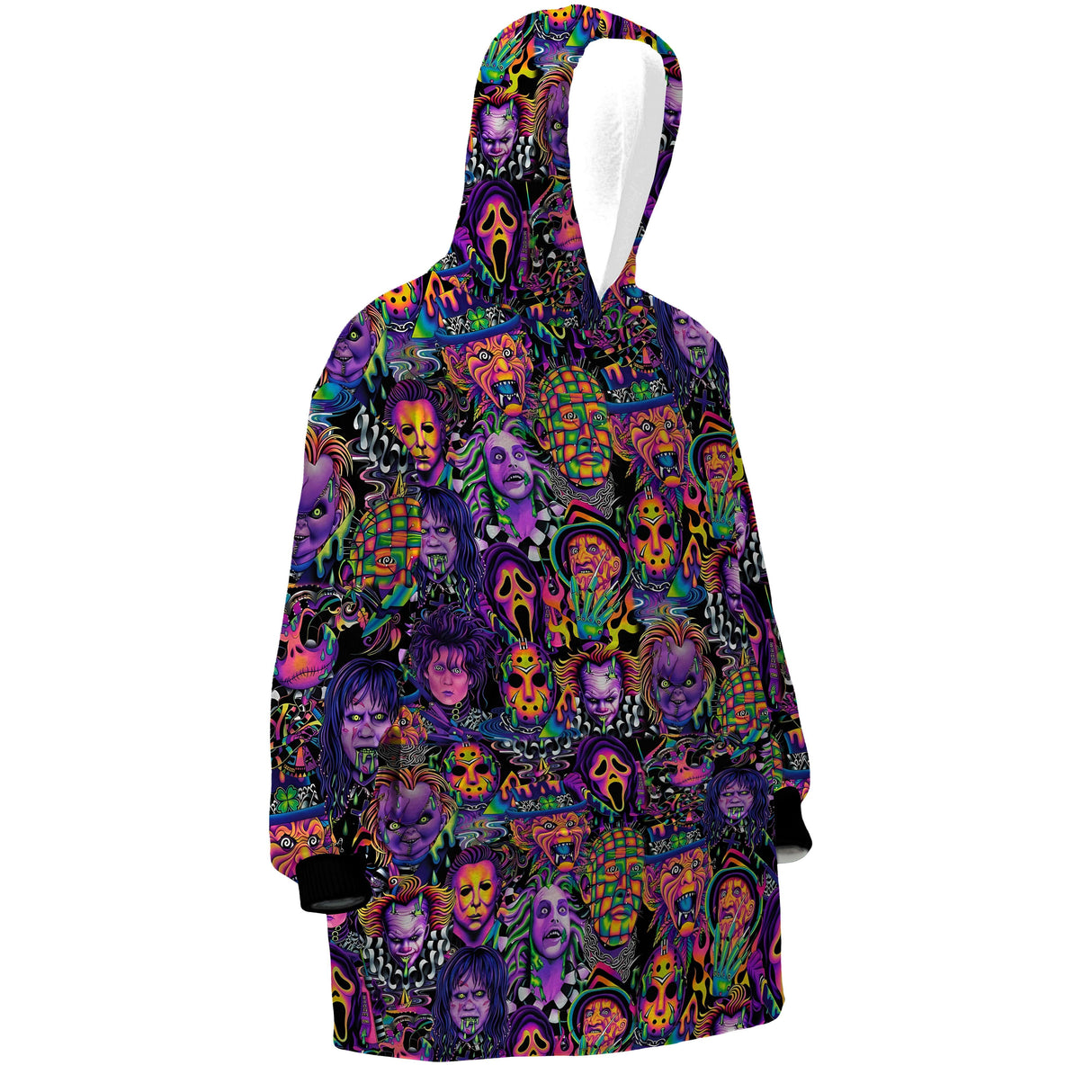 Custom Personalized Halloween Spooky Vibes Snug Oversized Wearable Hoodie Blanket