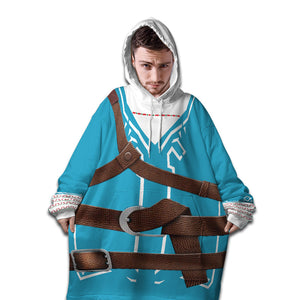 Personalized Snug Oversized Sherpa Wearable Breath Of The Wild Legend Of Zelda Hoodie Blanket