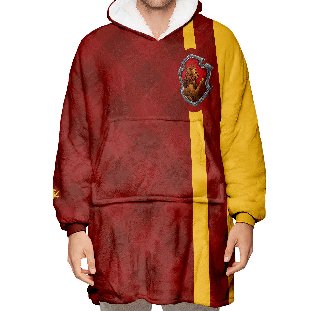 Personalized Snug Oversized Sherpa Wearable Godric Gryffindor Harry Potter Hoodie Blanket