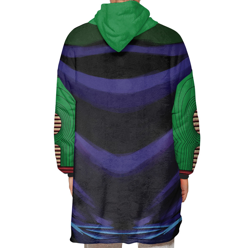 Personalized Snug Oversized Sherpa Wearable Dragon Ball Hoodie Blanket