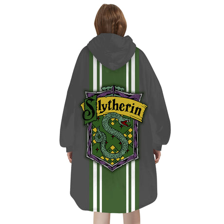 Personalized Snug Oversized Sherpa Wearable Salazar Slytherin Harry Potter Hoodie Blanket