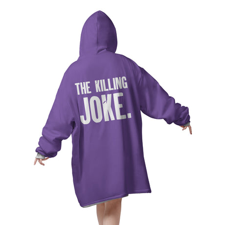 Personalized Snug Oversized Sherpa Wearable Halloween Joker Hoodie Blanket