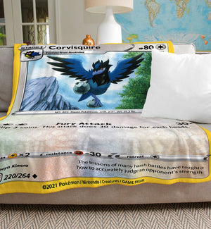 Custom Corvisquire Sword & Shield Series Sherpa Blanket