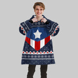 Personalized Super Heroes Snug Oversized Wearable Hoodie Blanket