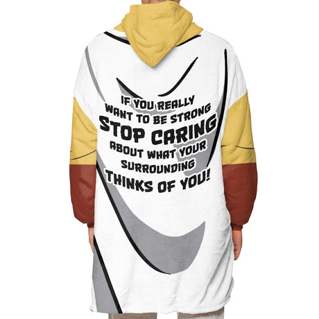 Personalized Snug Oversized Sherpa Wearable Saitama One Punch Man Hoodie Blanket