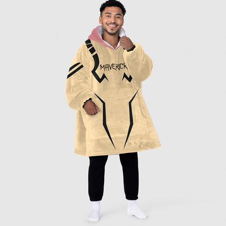 Personalized Snug Oversized Sherpa Wearable Ryomen Sukuna - King of Curses Hoodie Blanket