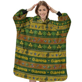 Personalized Link Adventure Zelda Snug Oversized Wearable Hoodie Blanket