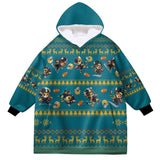 Personalized Jacksonville Football Snug Oversized Wearable Hoodie Blanket