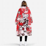 Personalized Cash Money 3D Snug Oversized Wearable Hoodie Blanket