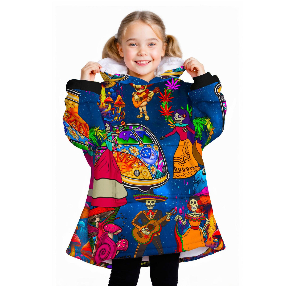 Custom Personalized Halloween Snug Oversized Wearable Hoodie Blanket