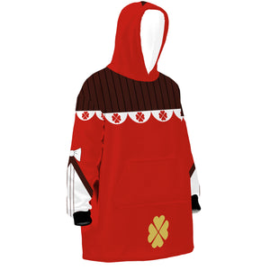 Personalized Snug Oversized Sherpa Wearable Klee Genshin Impact Game Hoodie Blanket