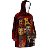 Custom Personalized Halloween Snug Oversized Wearable Hoodie Blanket