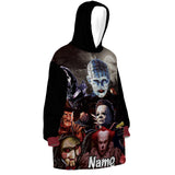 Custom Personalized Halloween Snug Oversized Wearable Hoodie Blanket